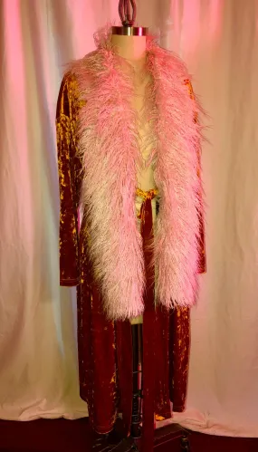 Metallic Gold Stretch Velvet Jacket
