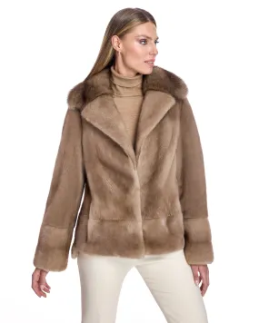 Mink Jacket with Sable Collar