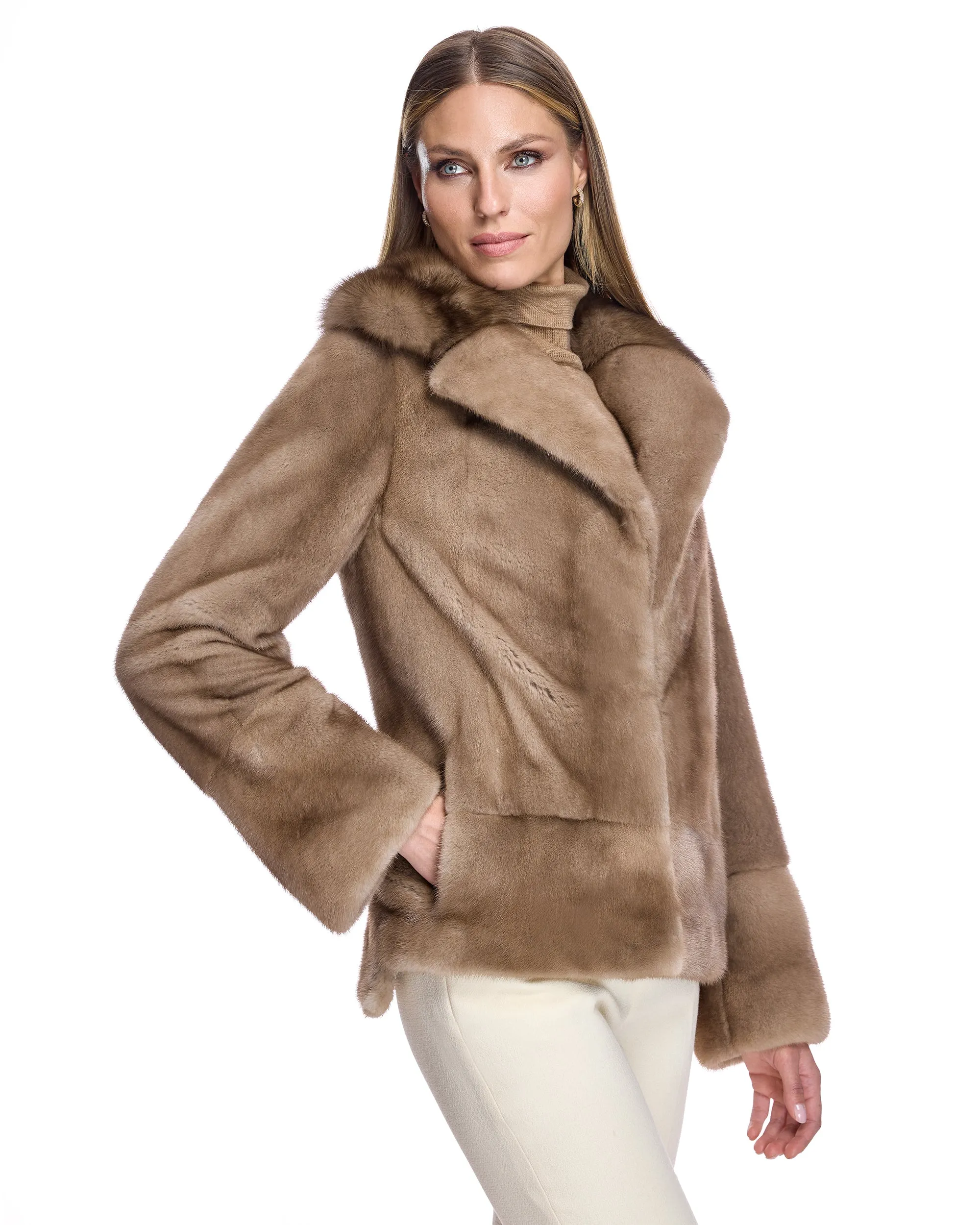 Mink Jacket with Sable Collar