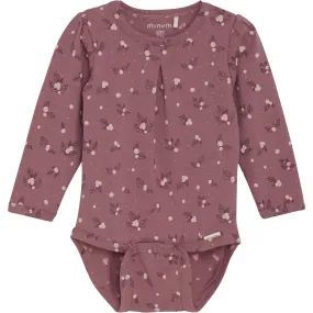 Minymo Deco Rose Bodysuit Ls AOP