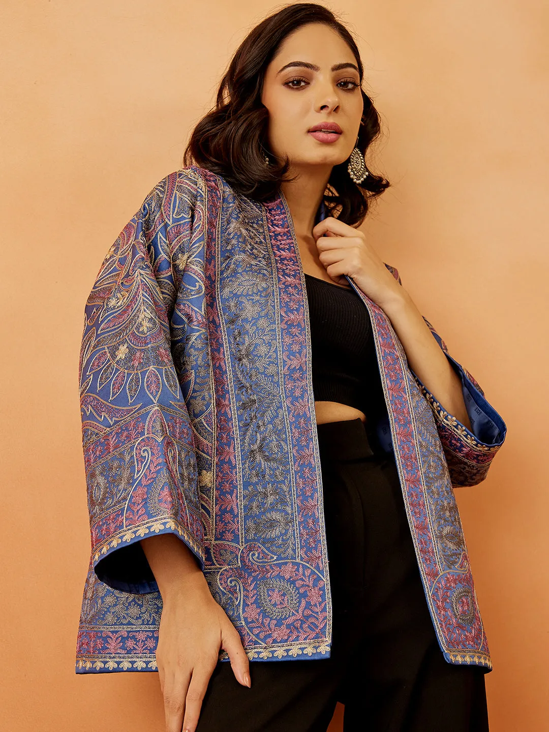 Nalki Embroidered Silk Jacket