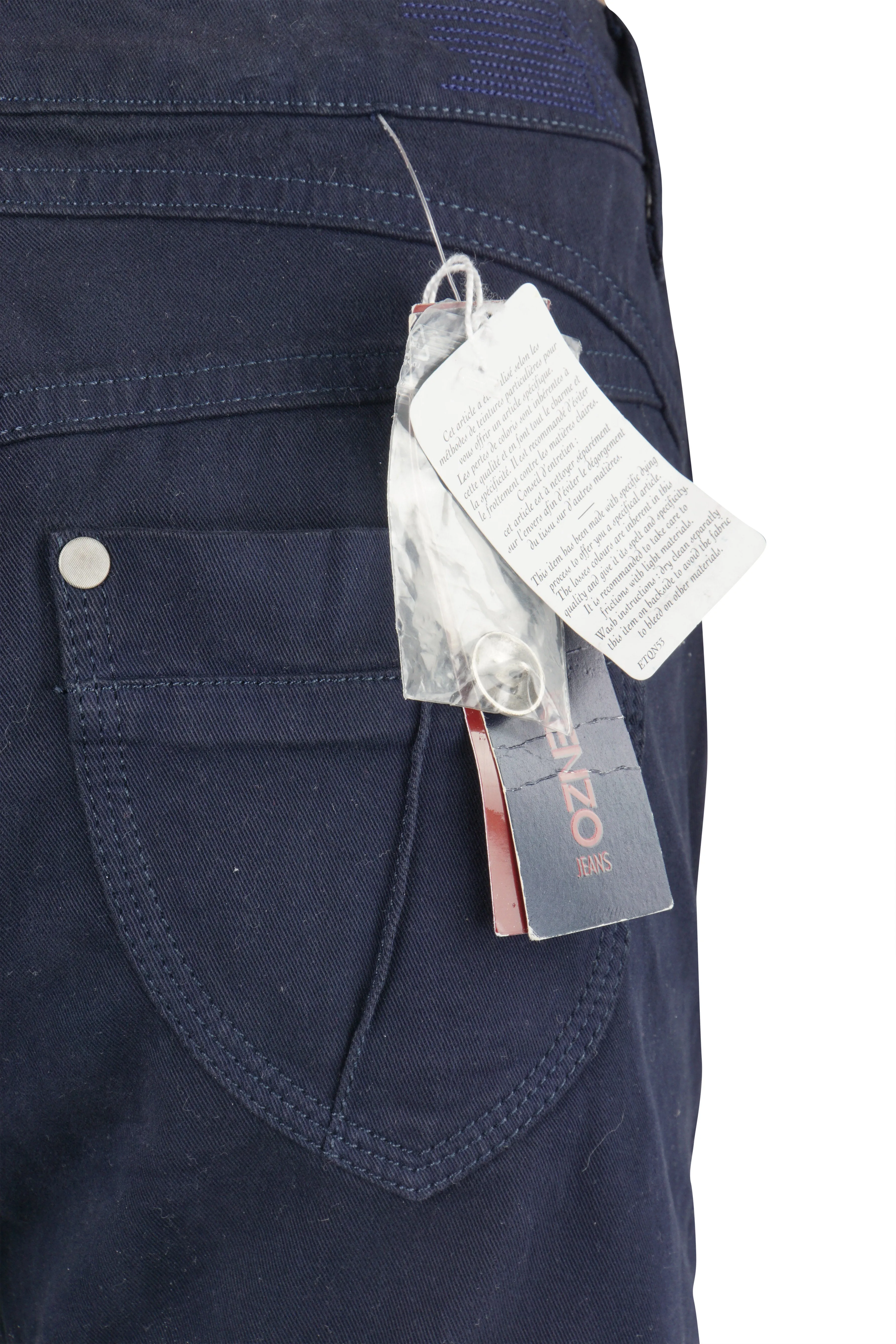 Navy skinny leg chinos