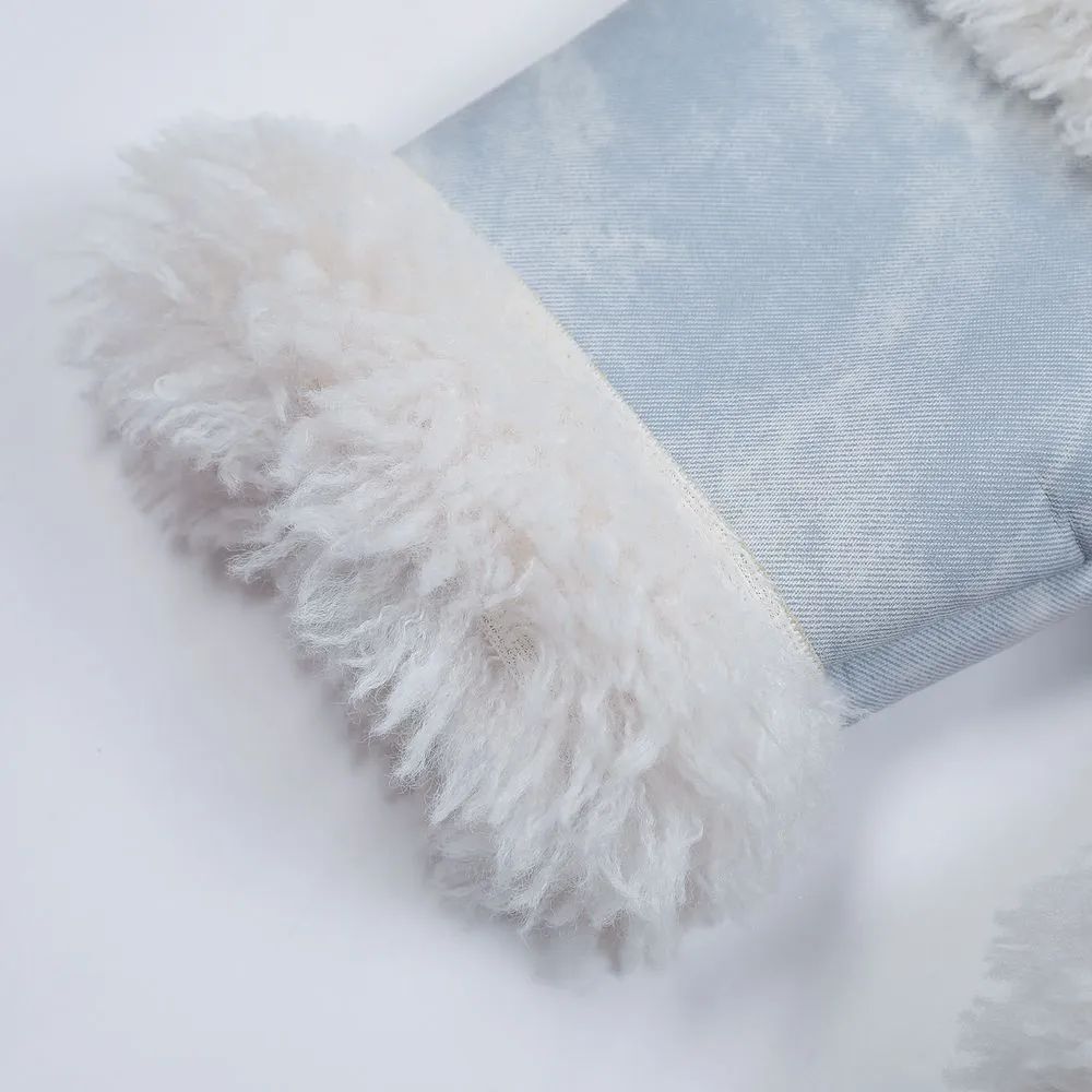 【NOW TREND】Retro Suede Fur Collar Coat