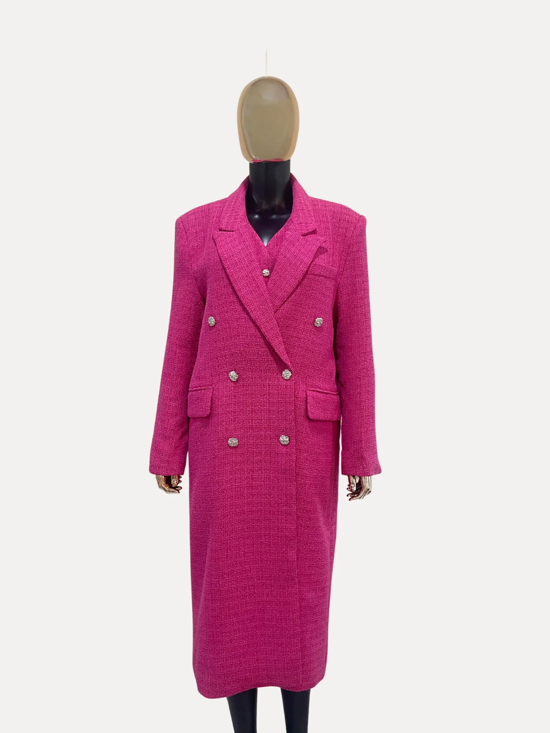 Overcoat 2pc Set Pink