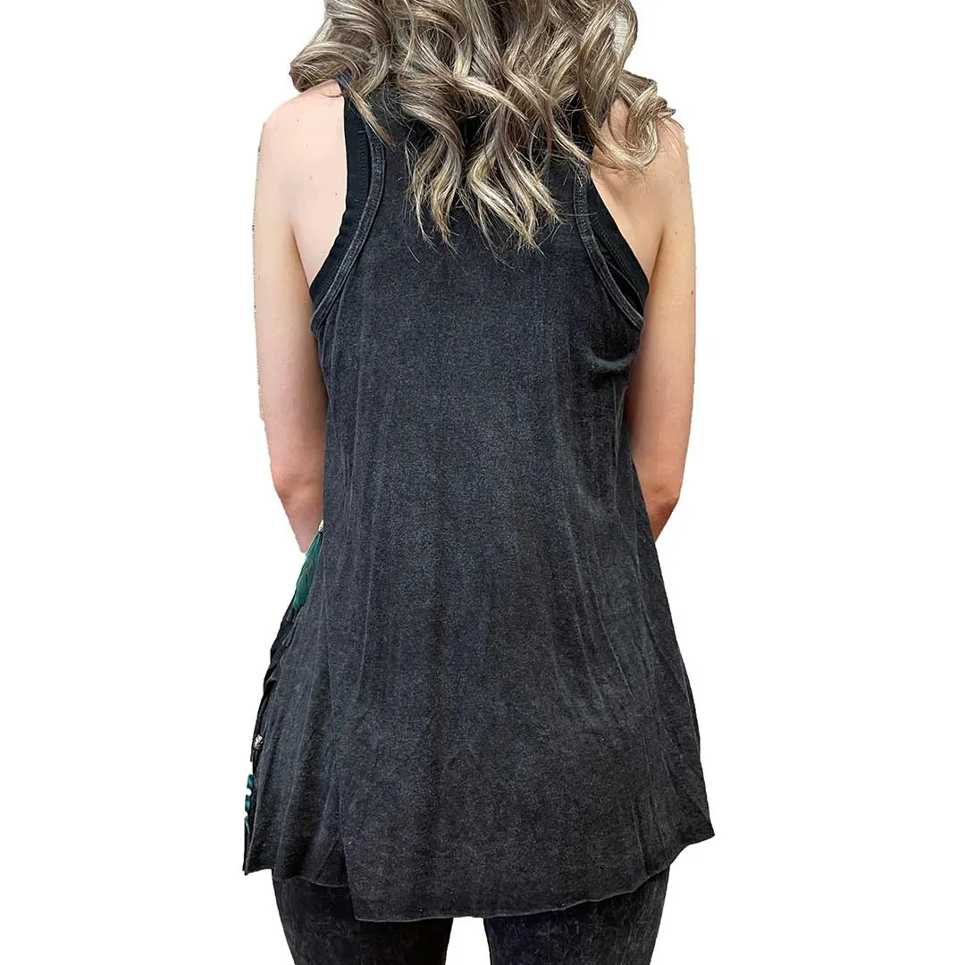 Pat Dahnke Women's Distressed Tiered Tunic Top
