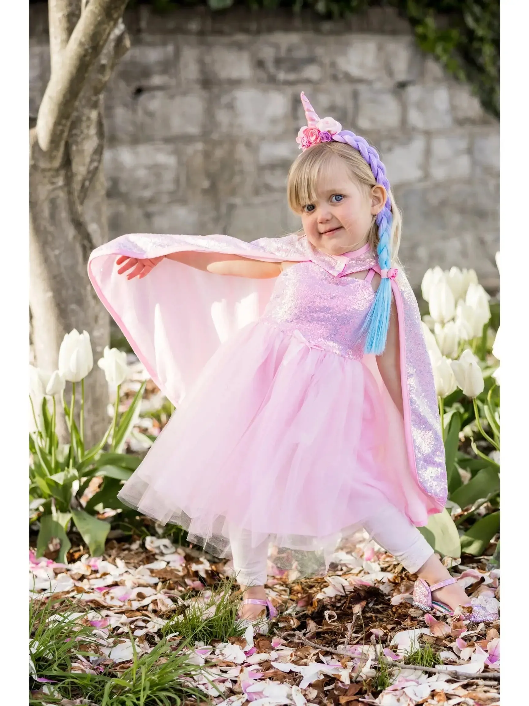 Pink Sequins Cape