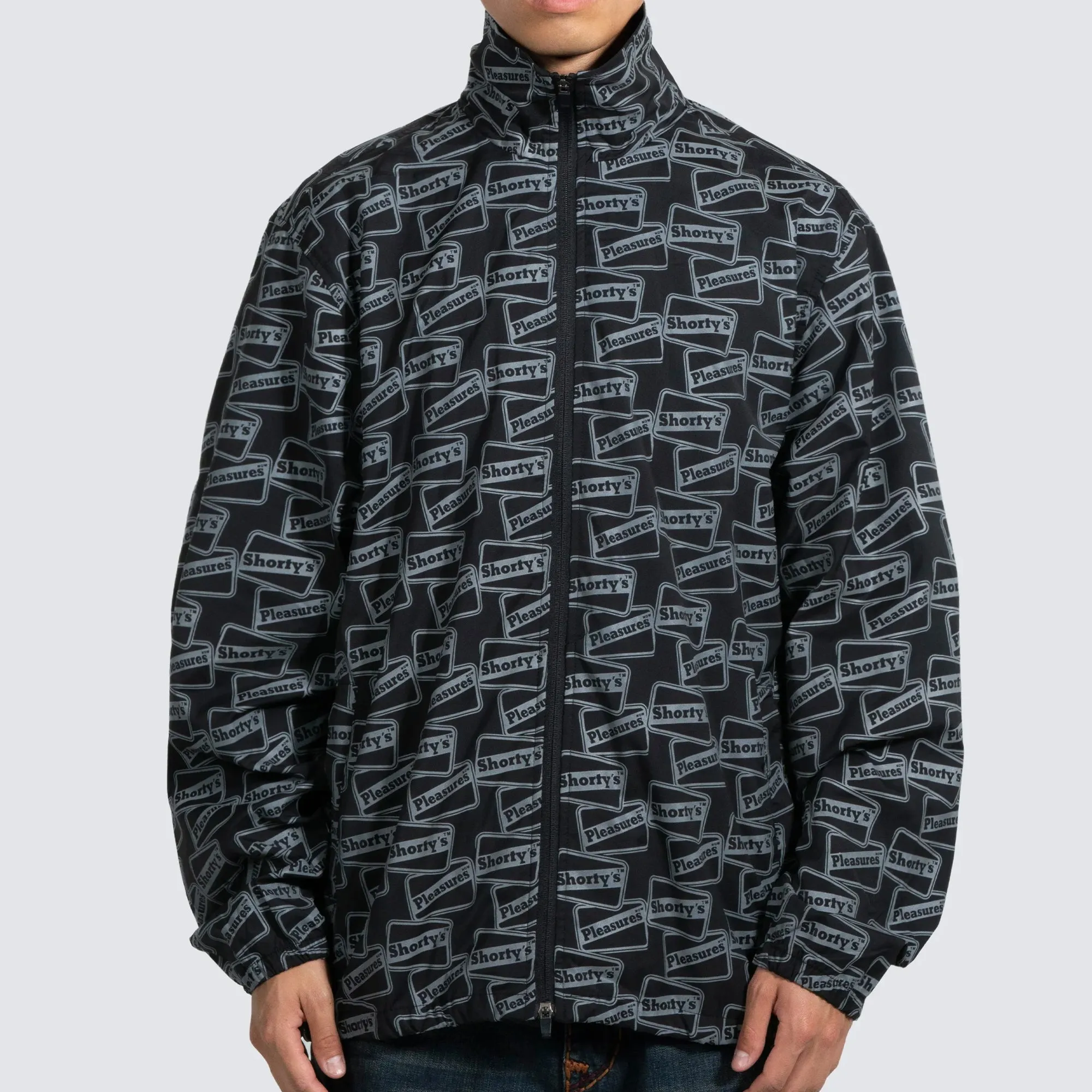 Pleasures x Shorty's Mens Reflective Track Jacket