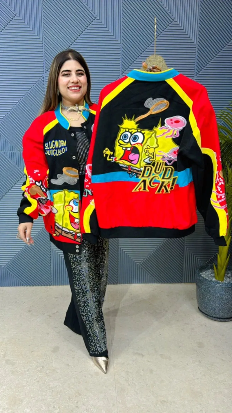 Premium Heavy Quality Jacket With Embroidery Work GGR758
