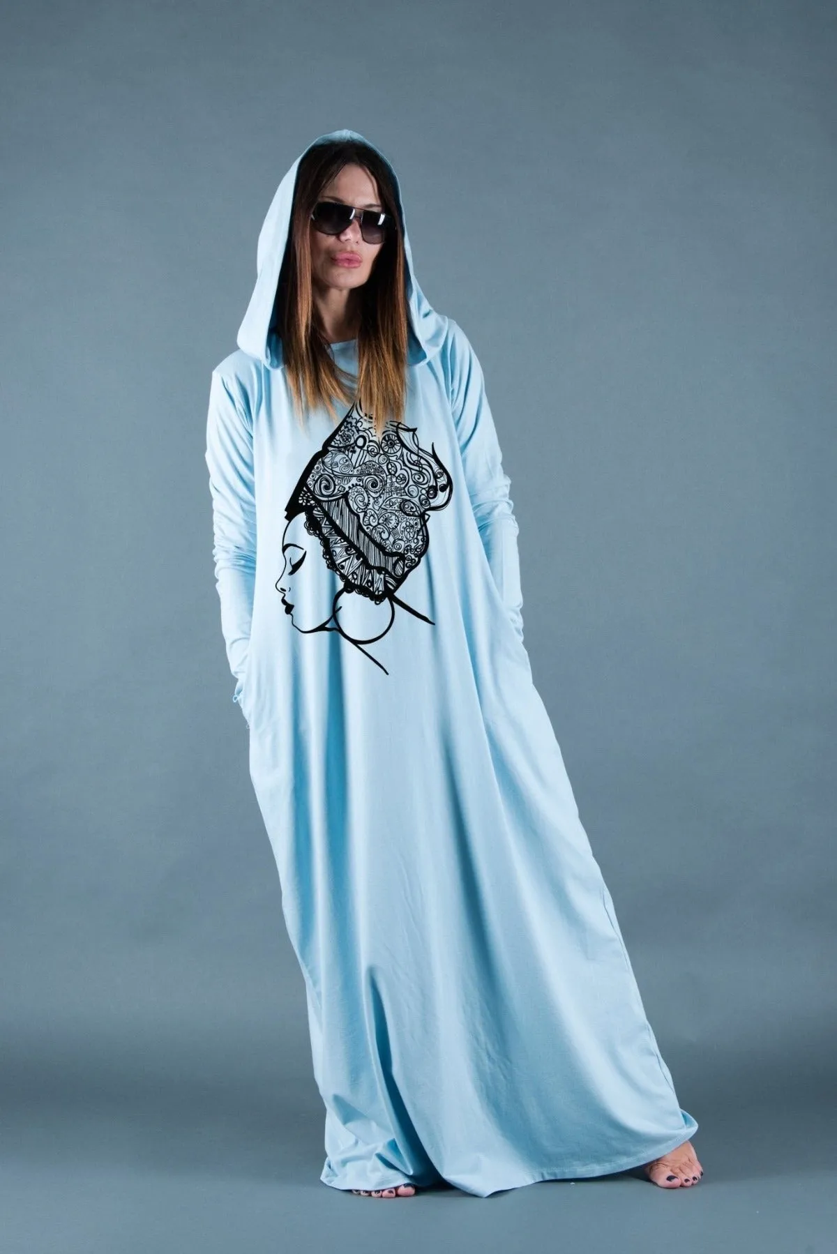 REMY Long Hooded Dress