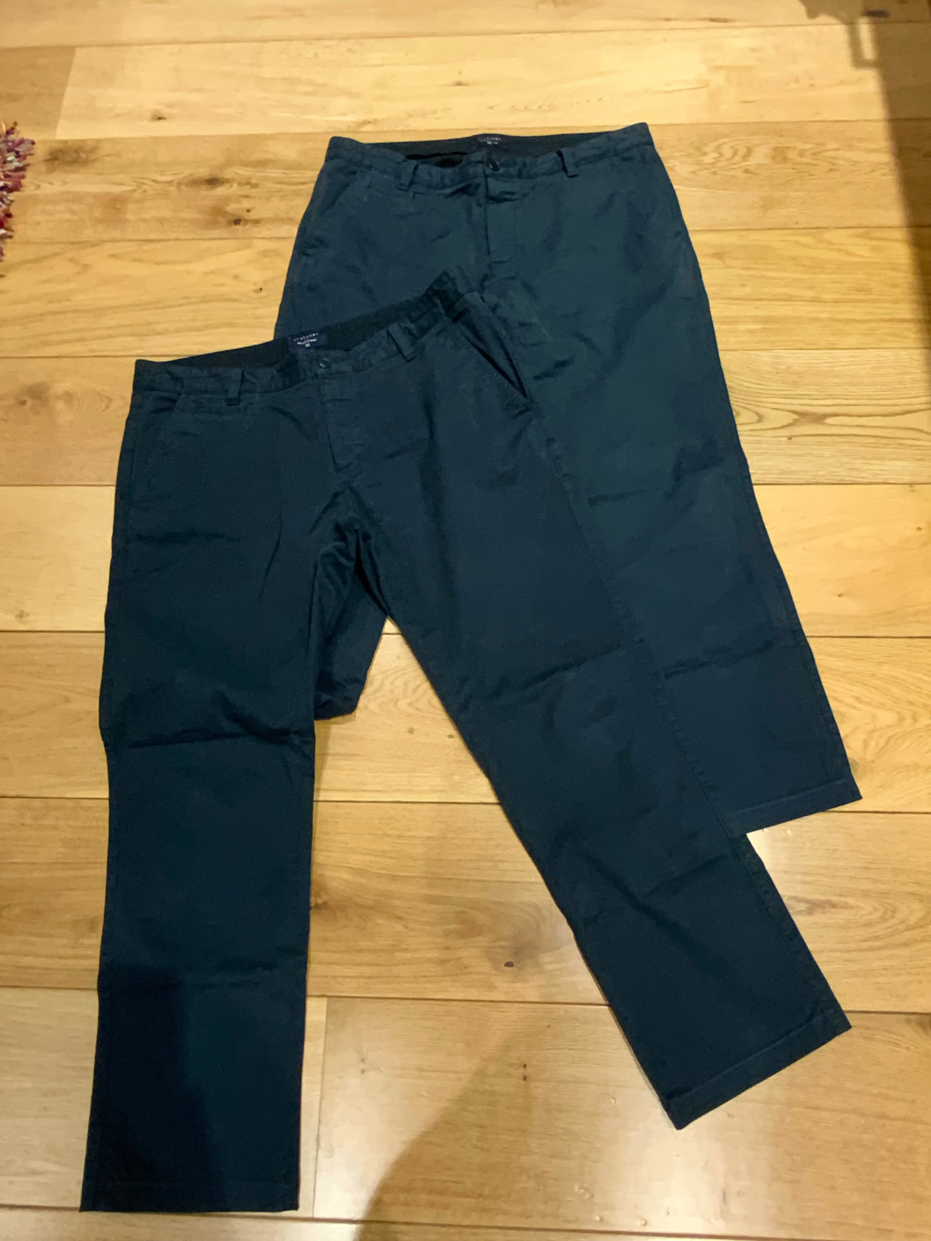 Scalpers Men's Navy Chinos TROUSERS - Trousers Pants Size EU 46 US 36 men