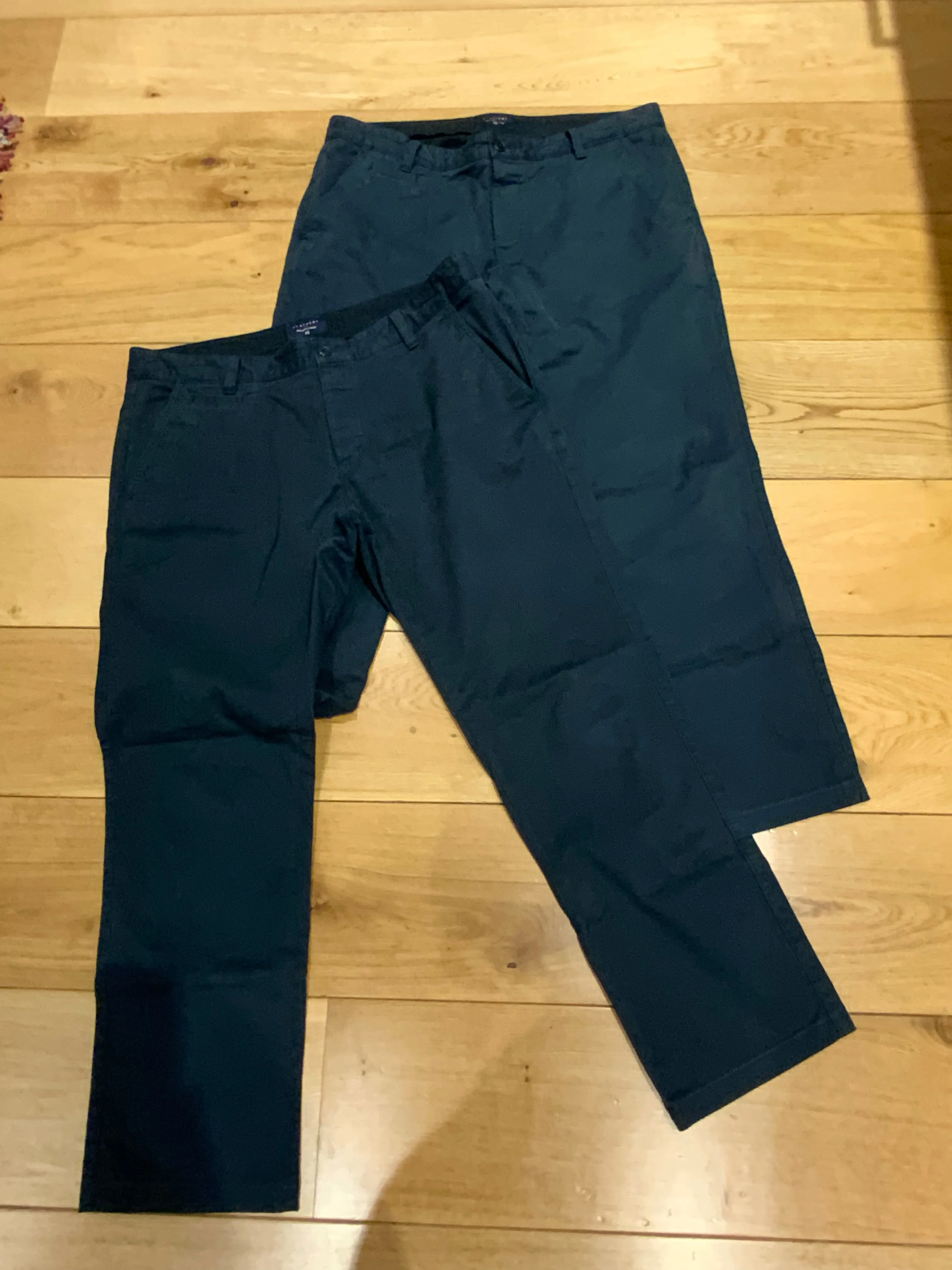 Scalpers Men's Navy Chinos TROUSERS - Trousers Pants Size EU 46 US 36 men