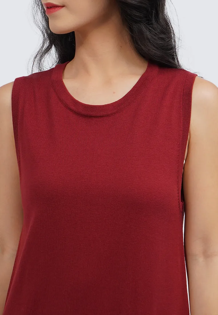 Sleeveless Midi Knit Dress