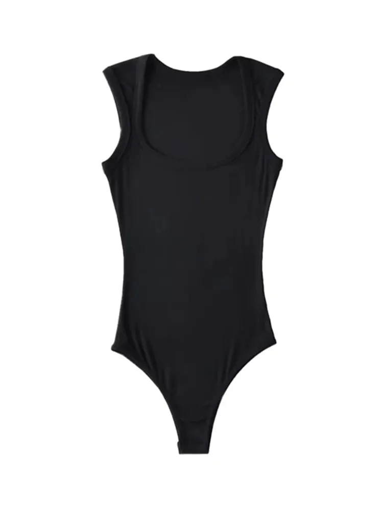 Slim Square Sleeveless Bodysuit