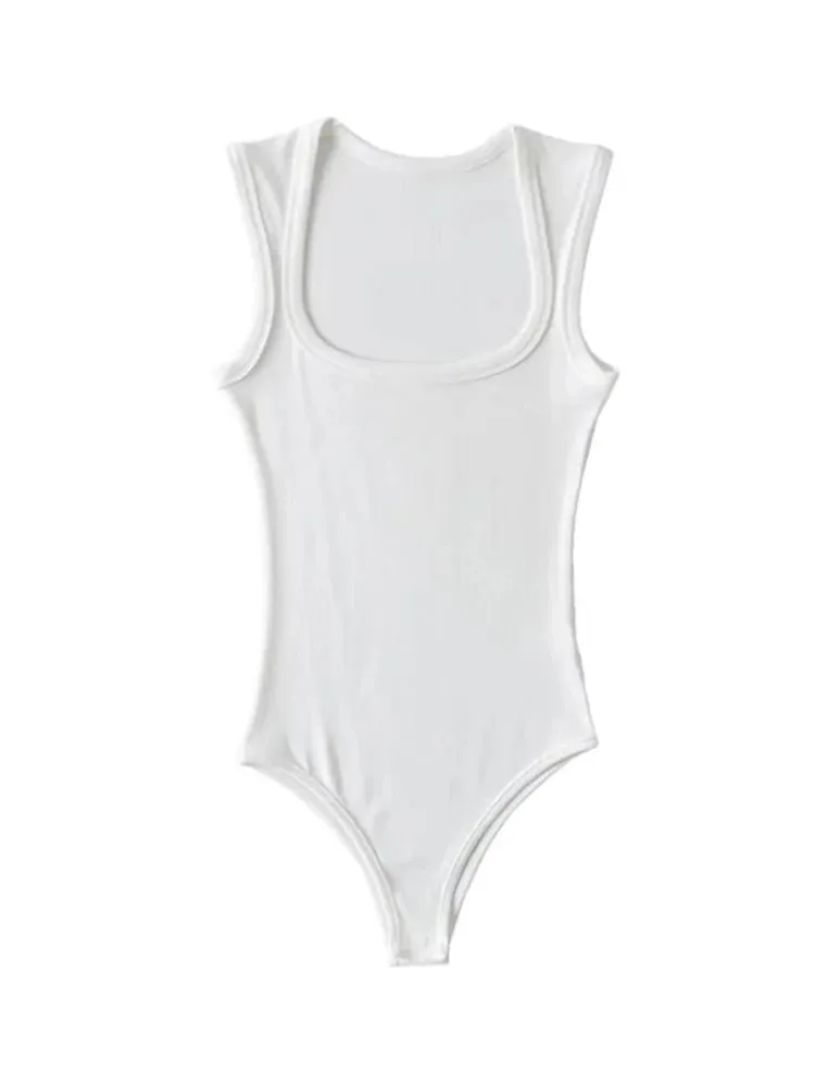 Slim Square Sleeveless Bodysuit