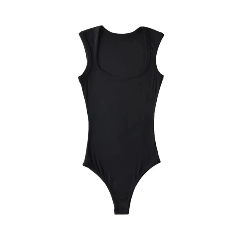Slim Square Sleeveless Bodysuit