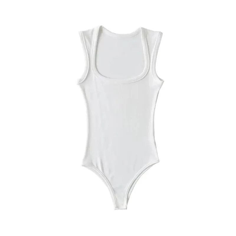 Slim Square Sleeveless Bodysuit