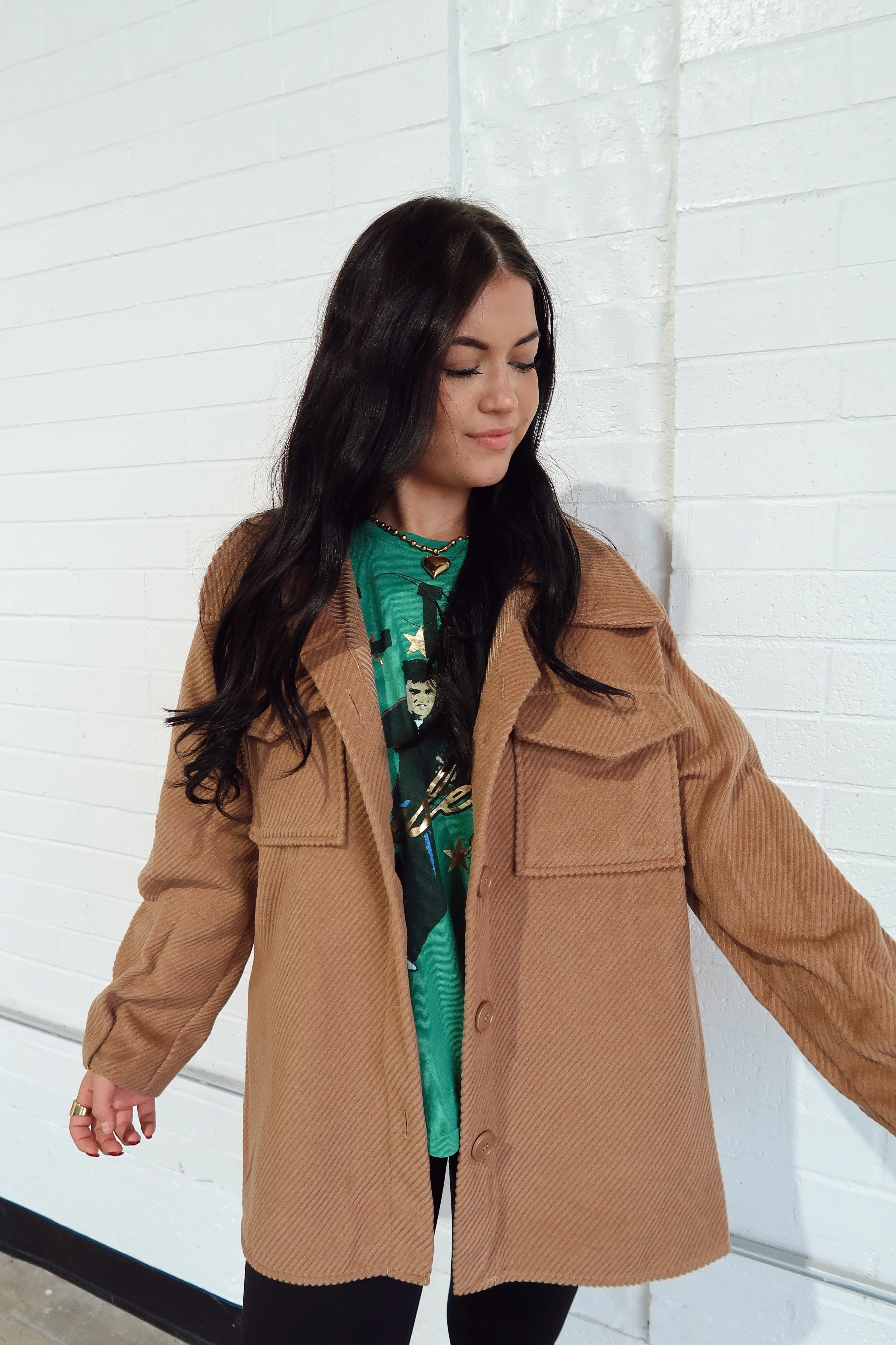 Solid Winter Shacket Coat