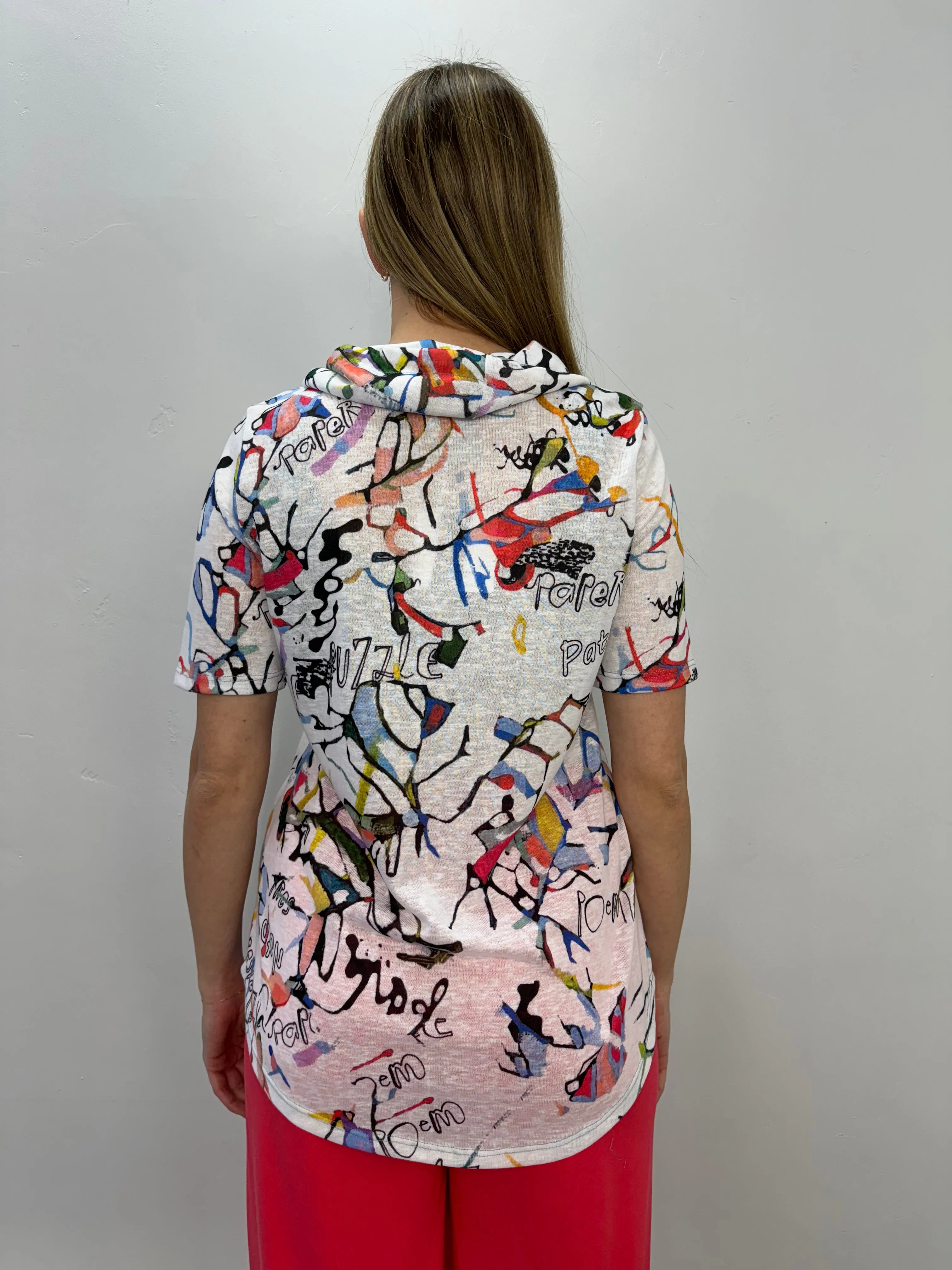 Splatter 3/4 Draw String Top