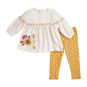Thanksgiving Turkey Tunic & Legging Set | 24M/2T or 4T