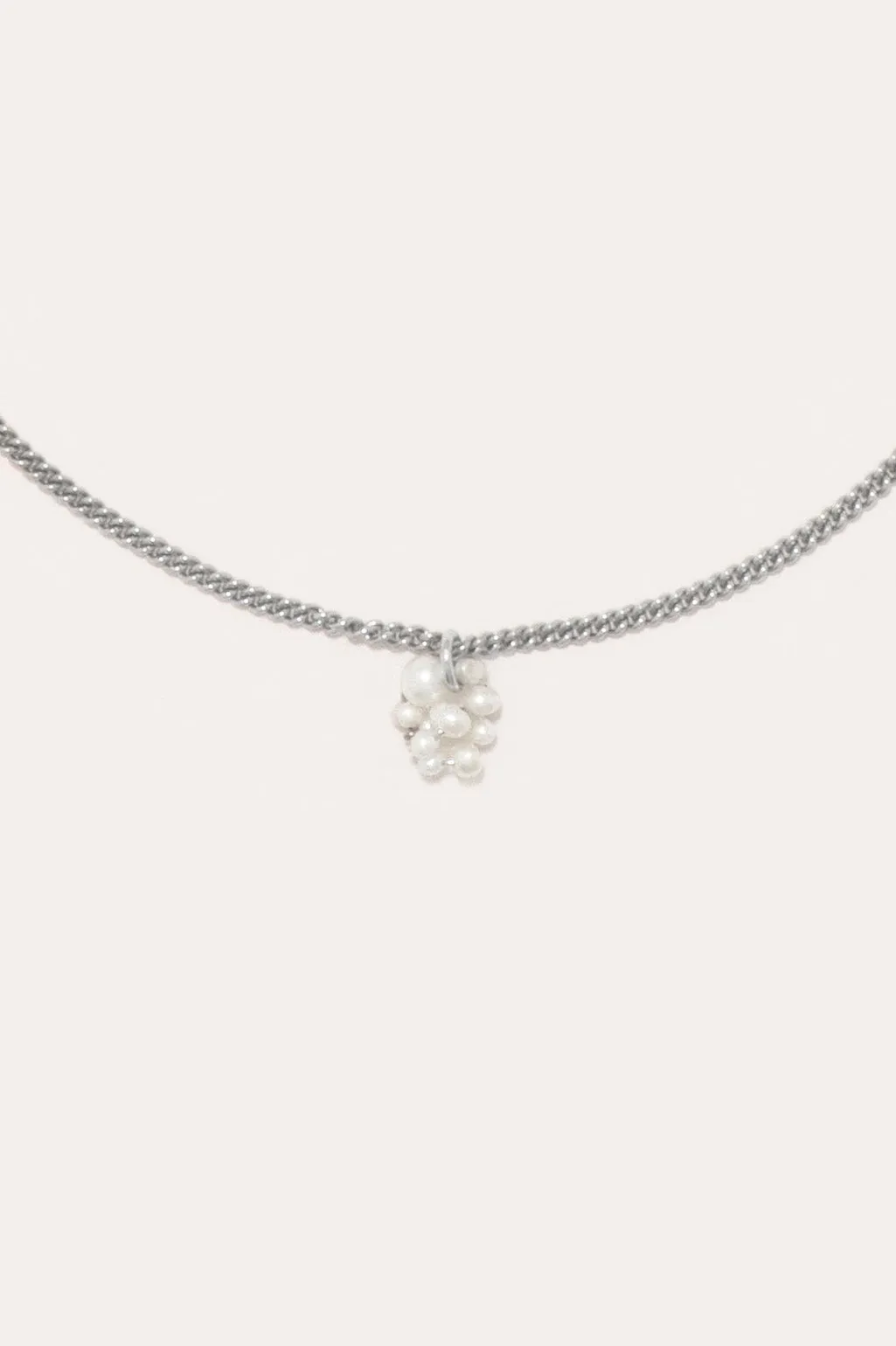 The Beachcomber - Pearl and Recycled Silver Pendant