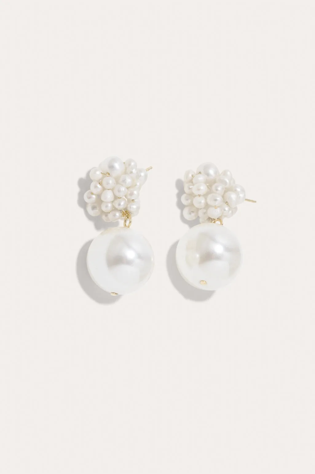 The Second Temporal Anomaly  - Pearl and Gold Vermeil Earrings