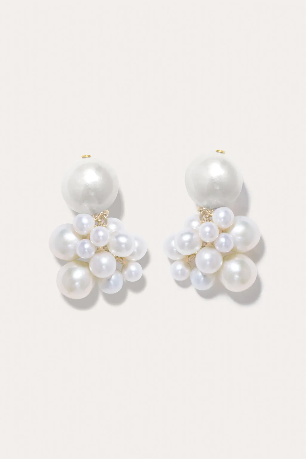 Till The Stars Wane - Pearl and Recycled Gold Vermeil Earrings