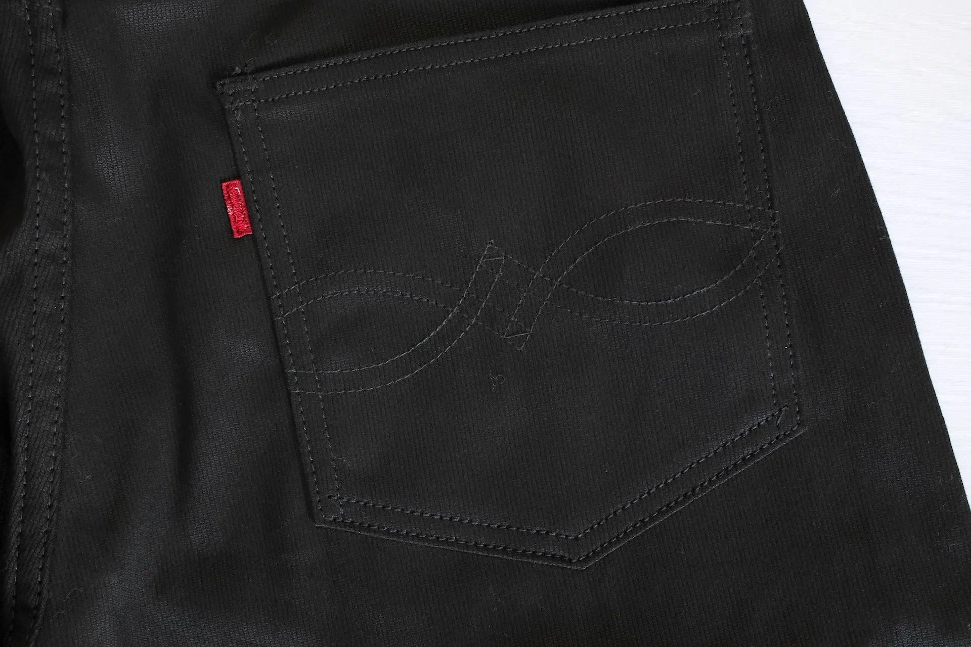 Warehouse 12oz Lot.1096 Selvage Pique Pants (Black)