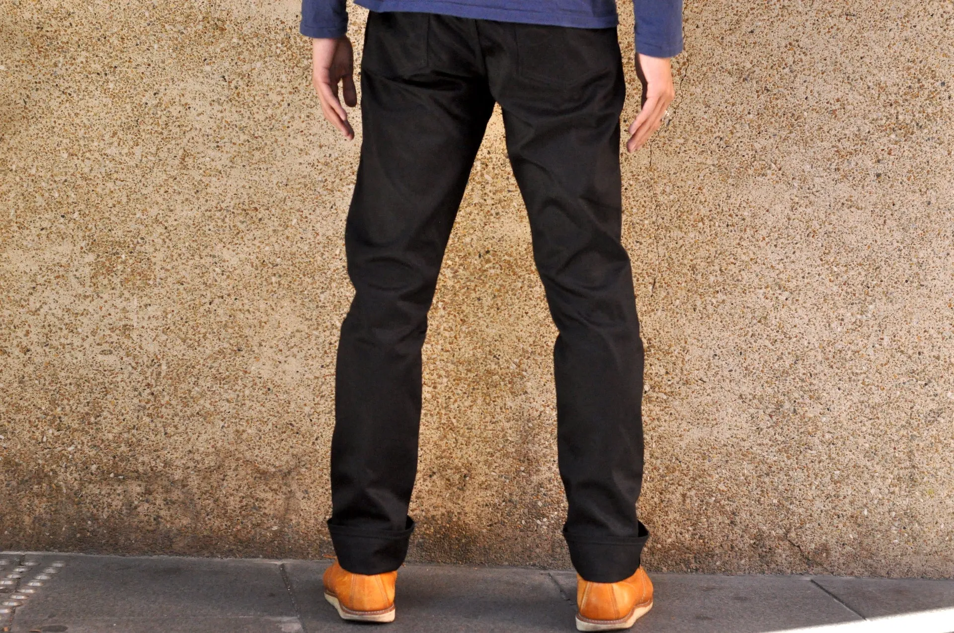 Warehouse 12oz Lot.1096 Selvage Pique Pants (Black)