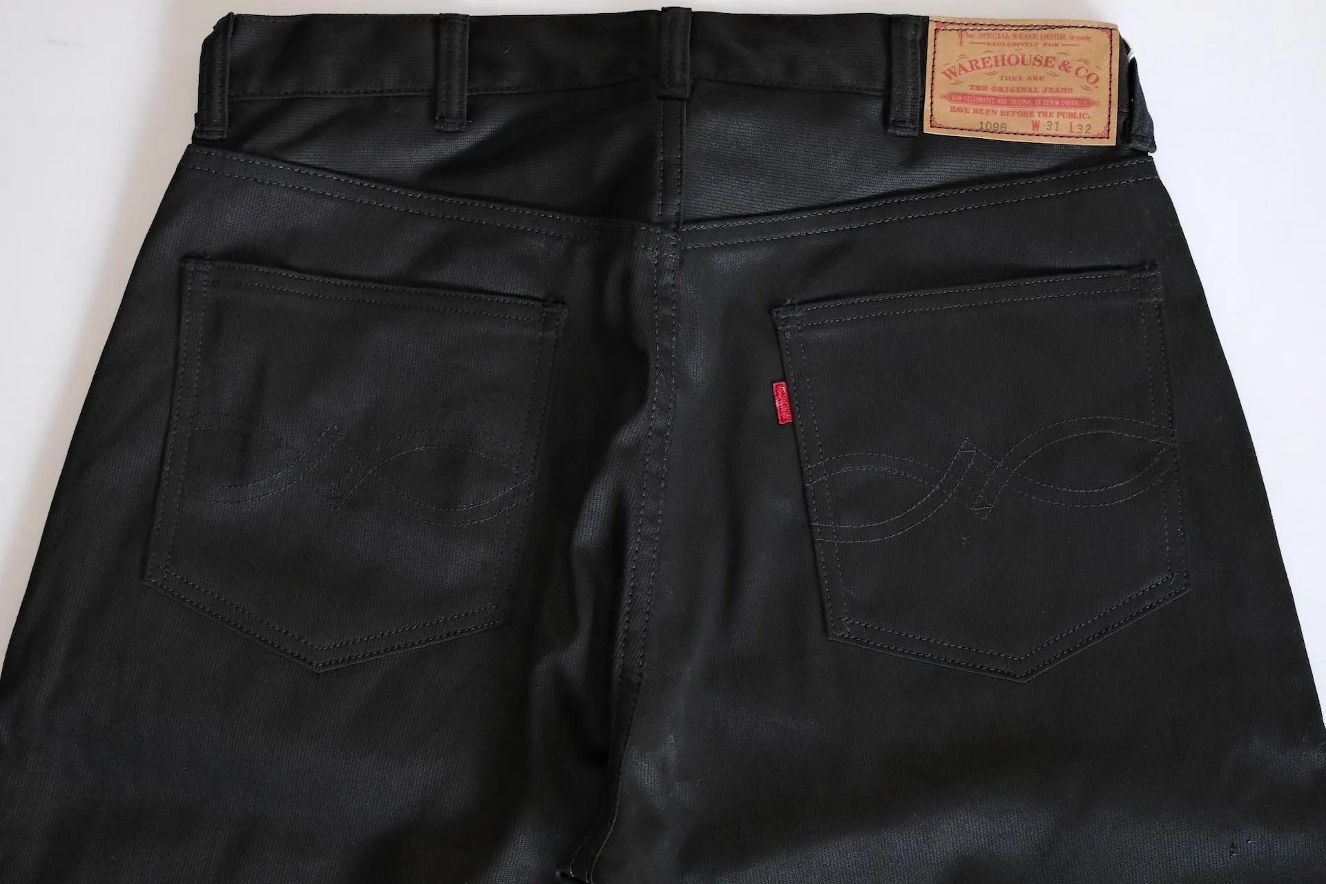 Warehouse 12oz Lot.1096 Selvage Pique Pants (Black)