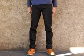 Warehouse 12oz Lot.1096 Selvage Pique Pants (Black)