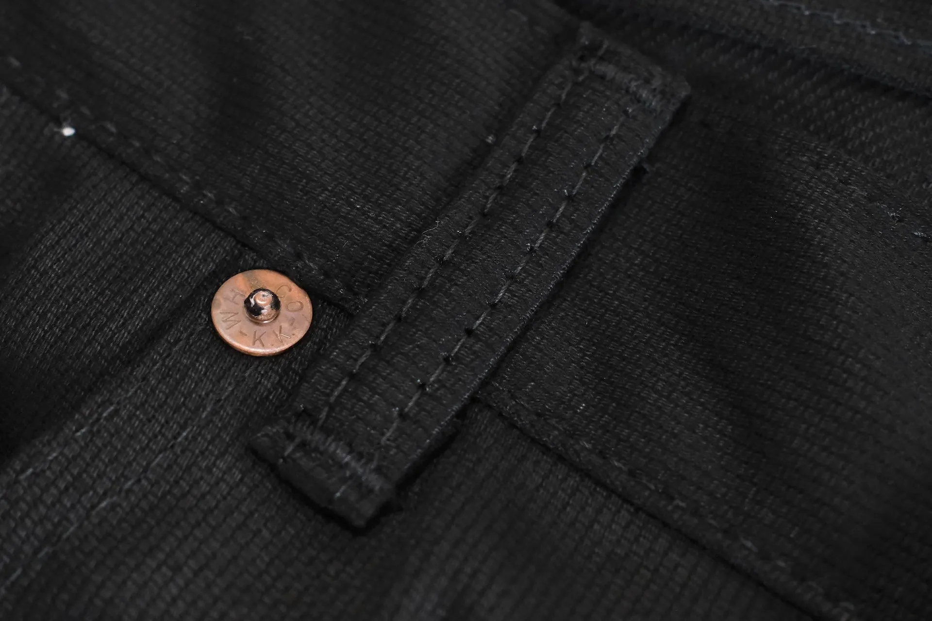 Warehouse 12oz Lot.1096 Selvage Pique Pants (Black)