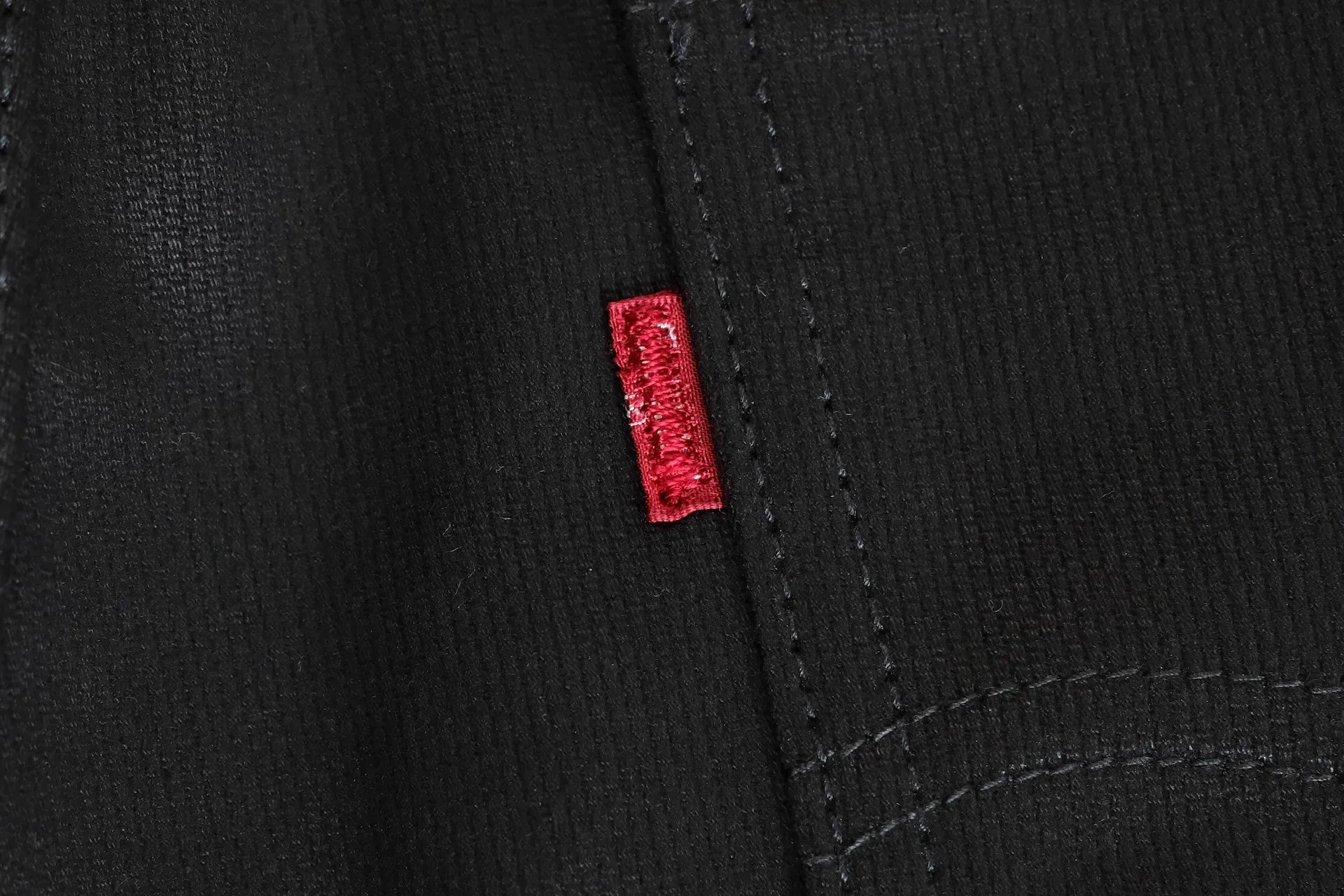 Warehouse 12oz Lot.1096 Selvage Pique Pants (Black)