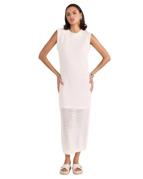 Womens Wave Open Knit Midi Dress