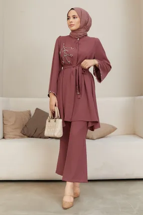 ZRF Women Luna Stone-Embroidered Set - Rose Pink - Nettetal